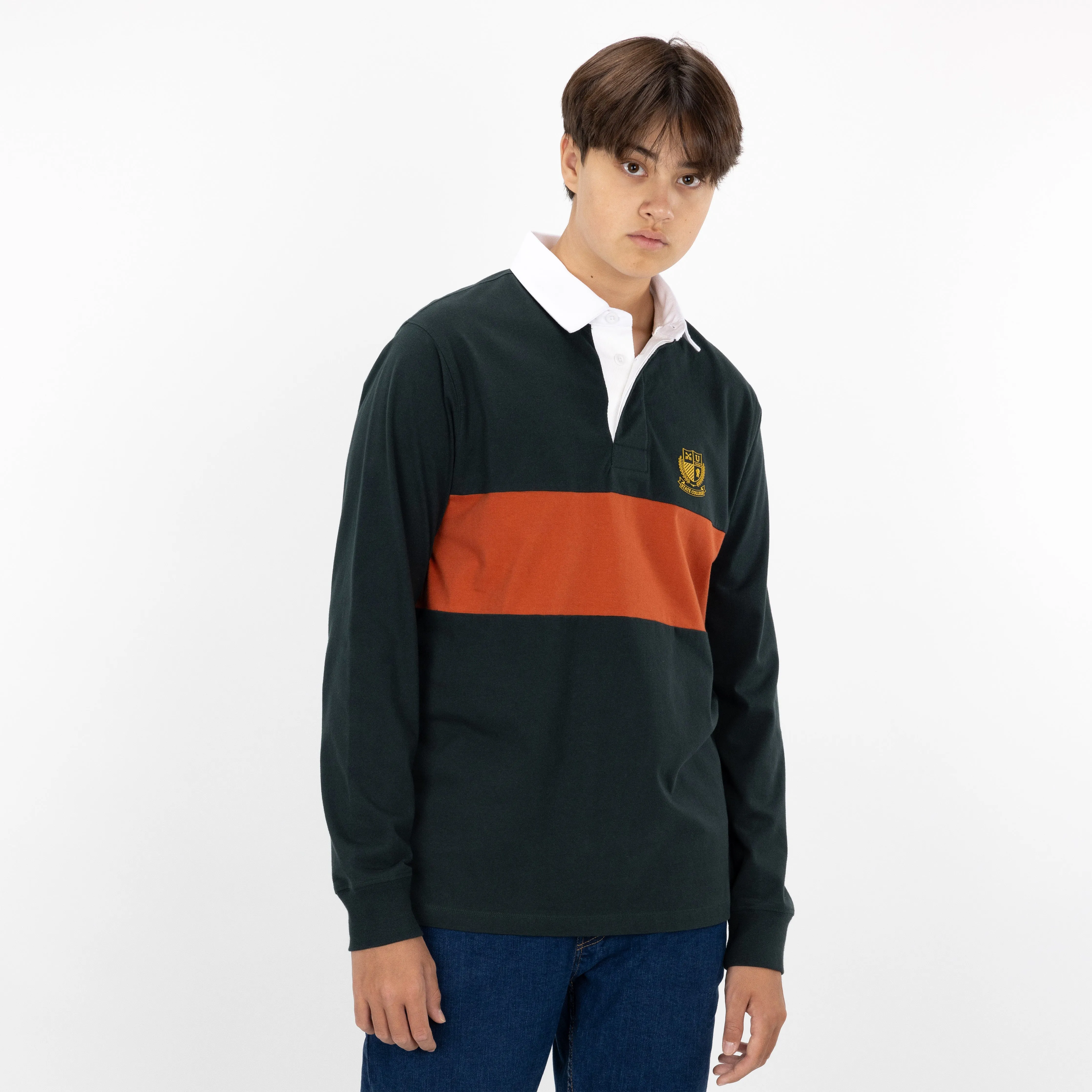 Mens Rugby - Dark Forest / Ravel Rust