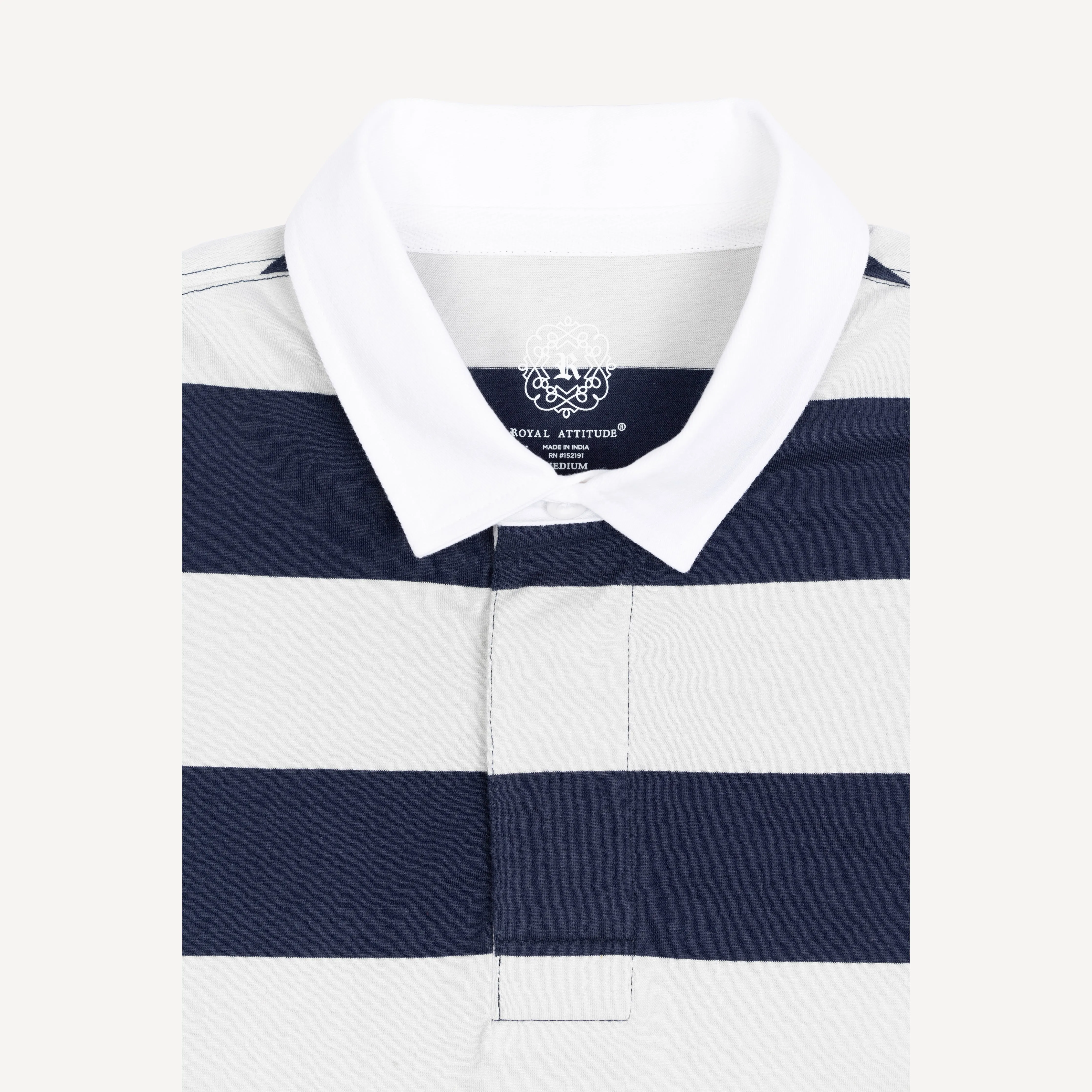 Mens Rugby - Oyster Mushroom / Navy Blazer