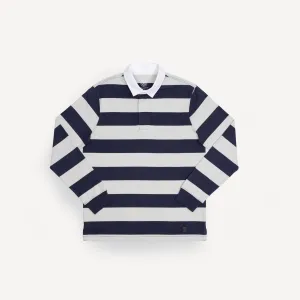Mens Rugby - Oyster Mushroom / Navy Blazer