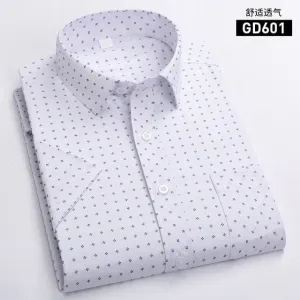 Men's Short Sleeve Business Casual Shirt