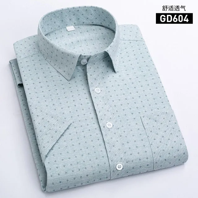 Men's Short Sleeve Business Casual Shirt