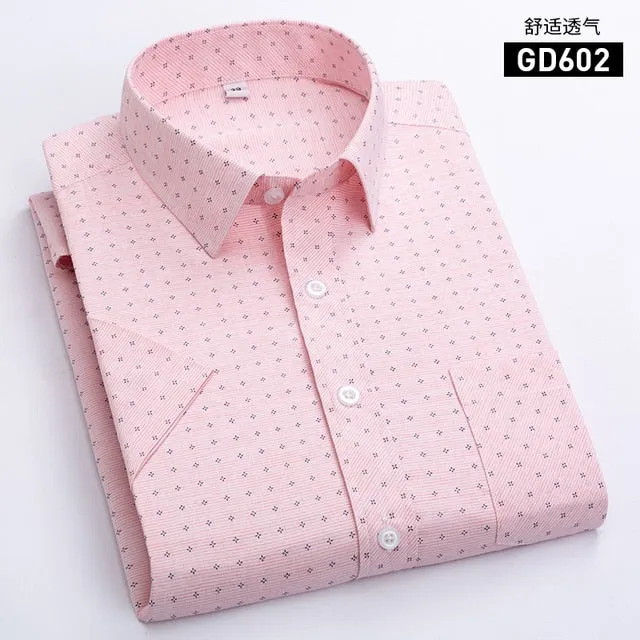 Men's Short Sleeve Business Casual Shirt