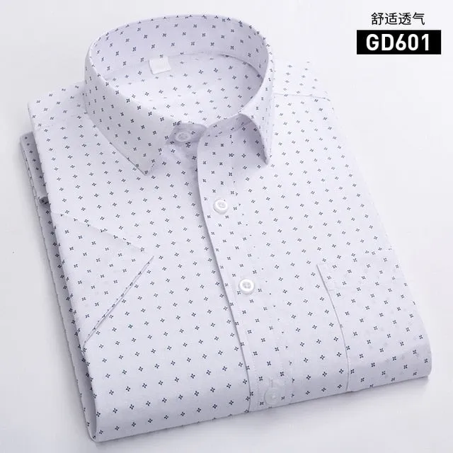 Men's Short Sleeve Business Casual Shirt
