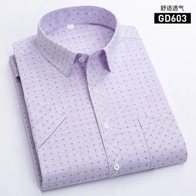 Men's Short Sleeve Business Casual Shirt