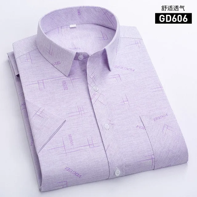 Men's Short Sleeve Business Casual Shirt