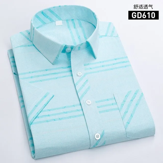 Men's Short Sleeve Business Casual Shirt