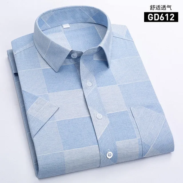 Men's Short Sleeve Business Casual Shirt