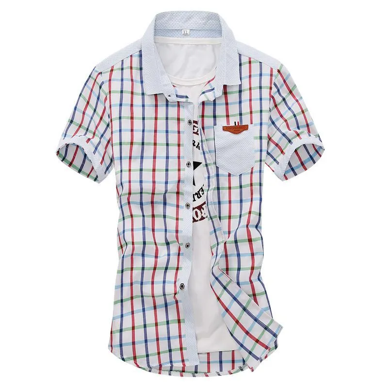 Men's Turn Down Collar Striped Shirt
