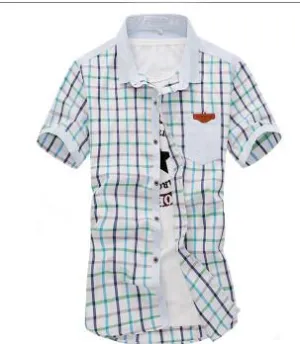 Men's Turn Down Collar Striped Shirt
