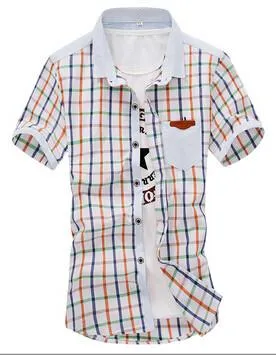 Men's Turn Down Collar Striped Shirt
