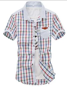 Men's Turn Down Collar Striped Shirt