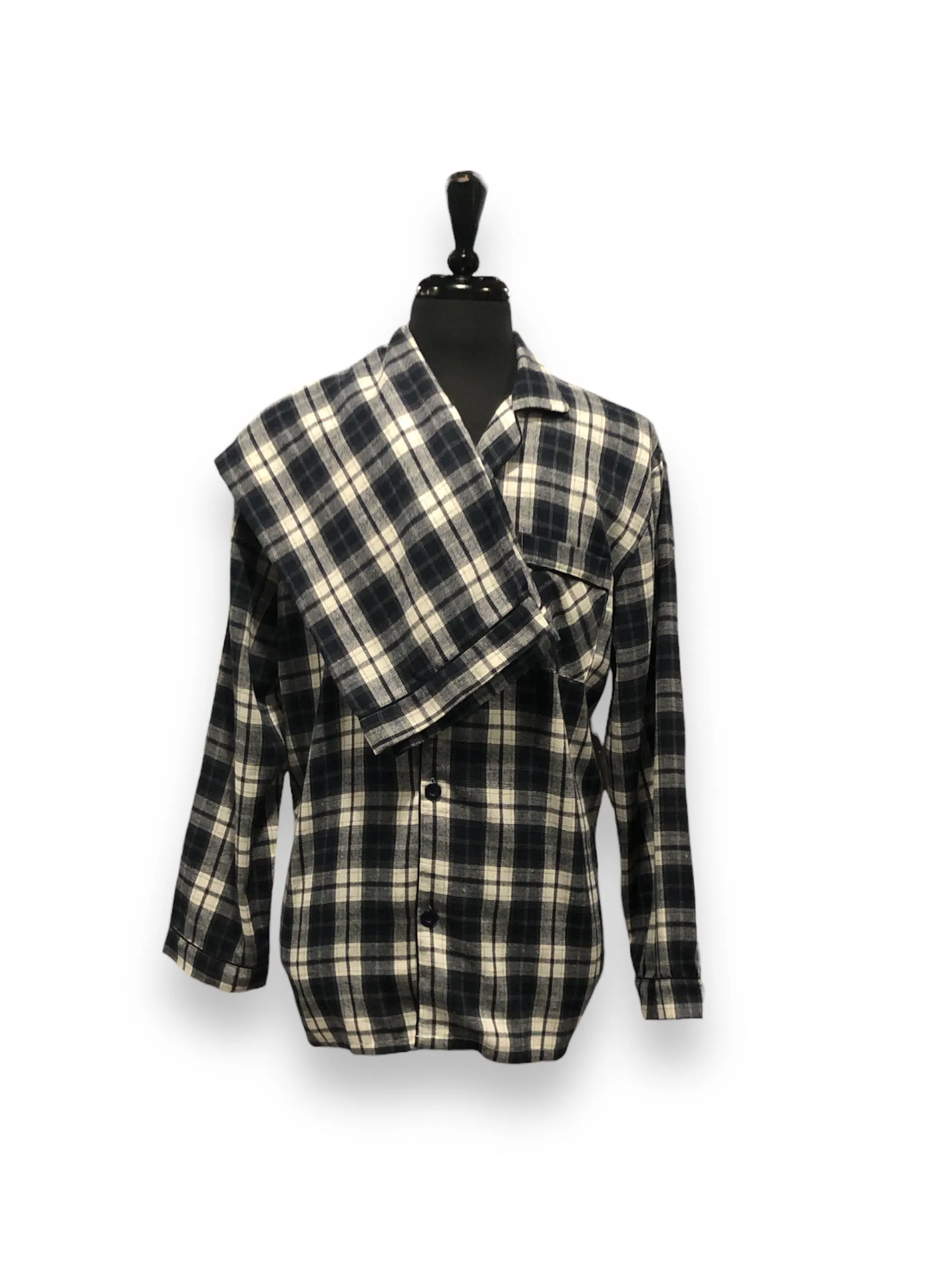 Men's Two Piece Flannel Pajama Set with Matching Bottoms