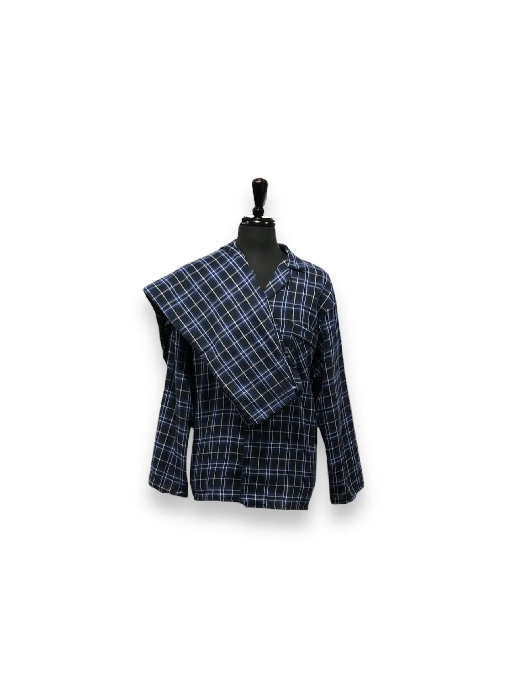 Men's Two Piece Flannel Pajama Set with Matching Bottoms