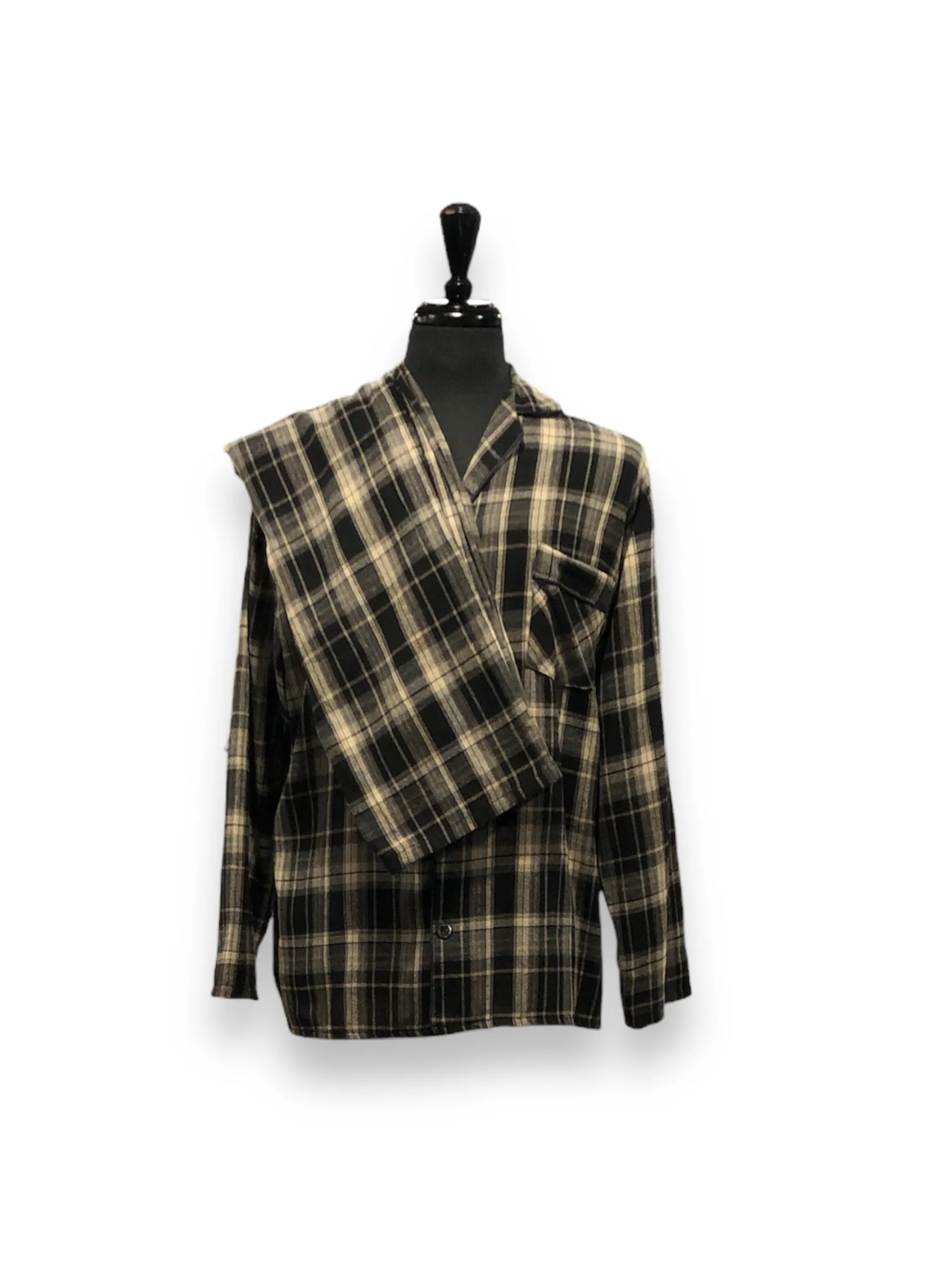Men's Two Piece Flannel Pajama Set with Matching Bottoms
