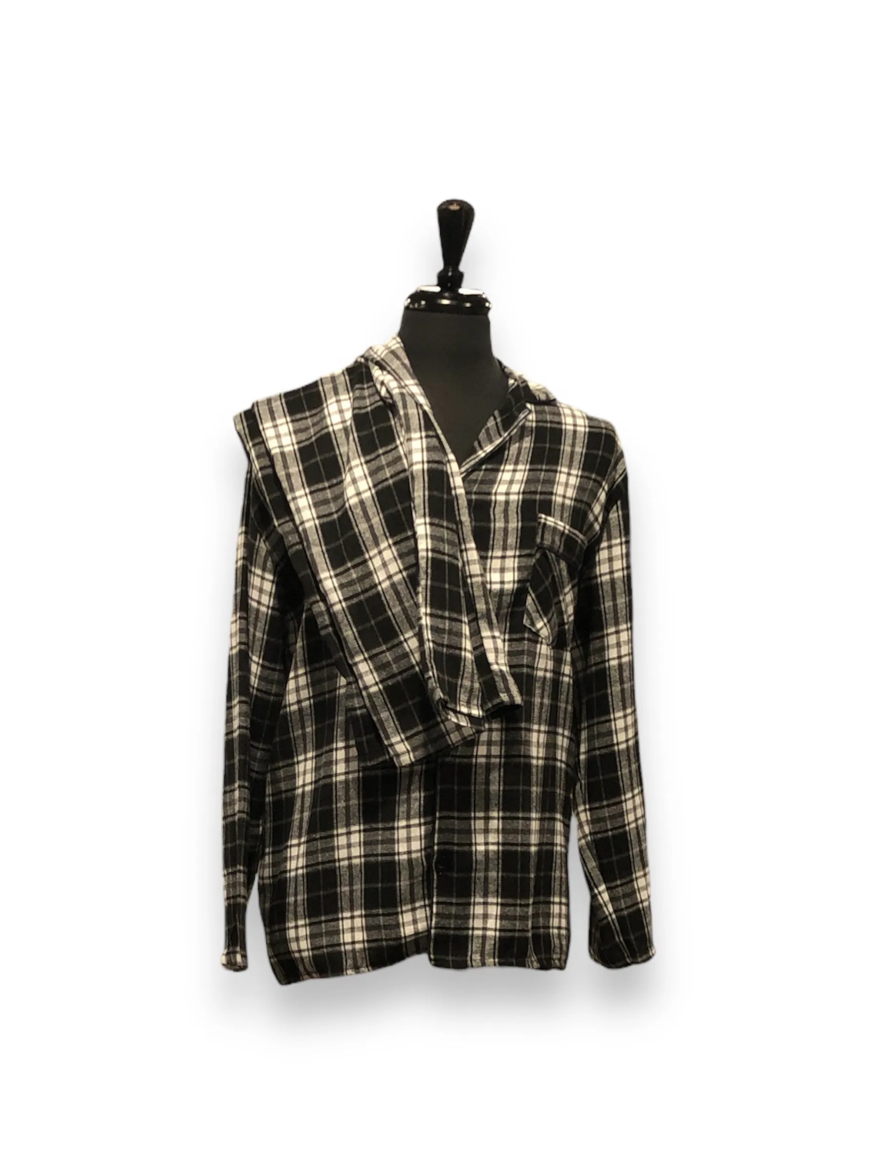 Men's Two Piece Flannel Pajama Set with Matching Bottoms