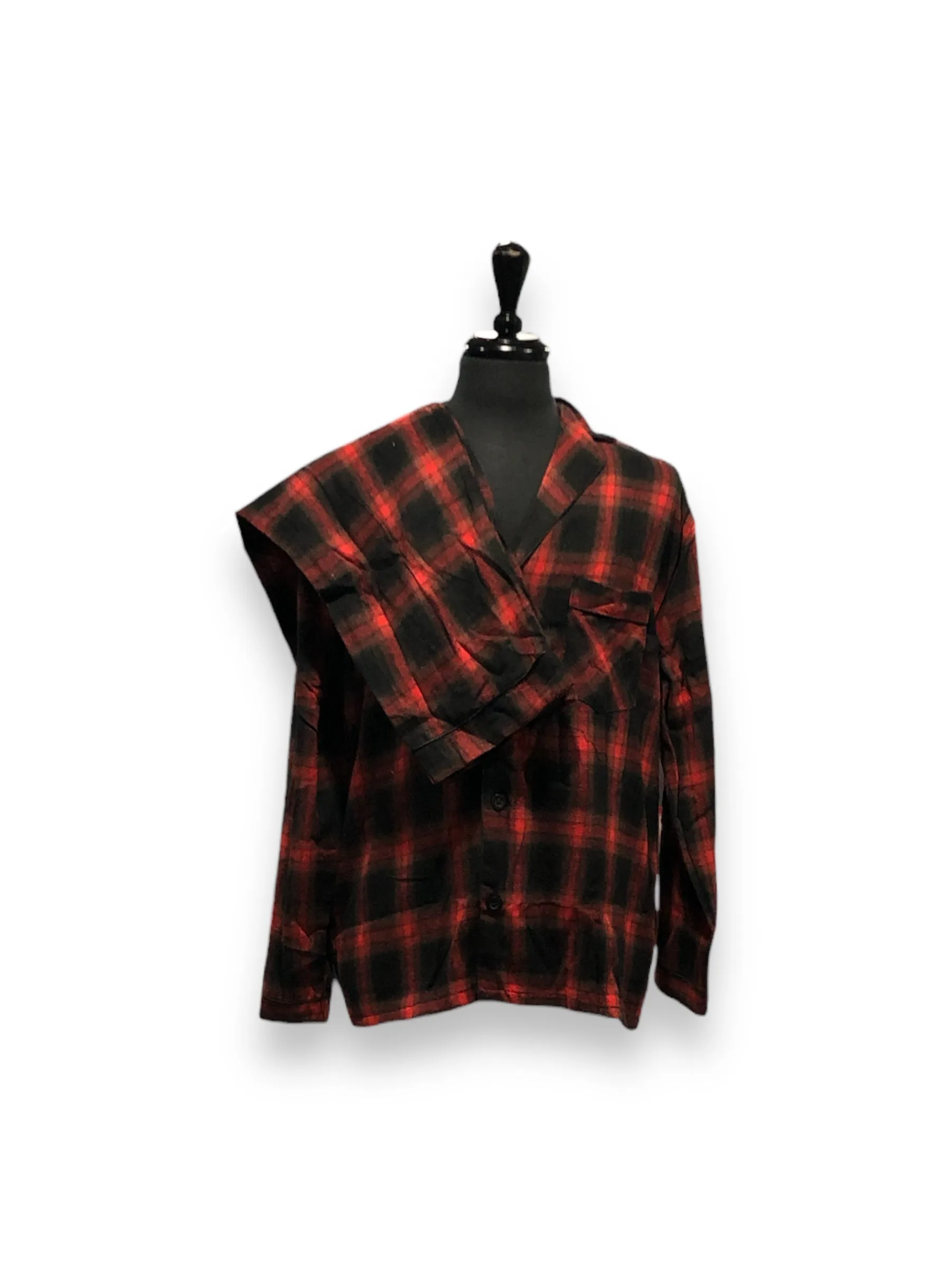 Men's Two Piece Flannel Pajama Set with Matching Bottoms