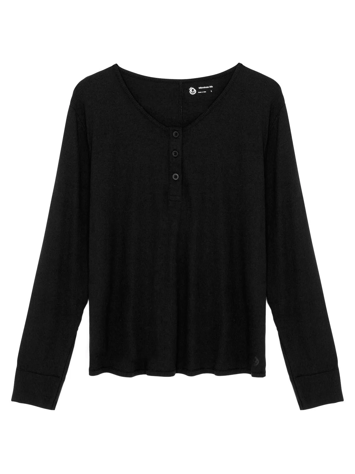 MicroLuxe Rib Sleep Long Sleeve Henley