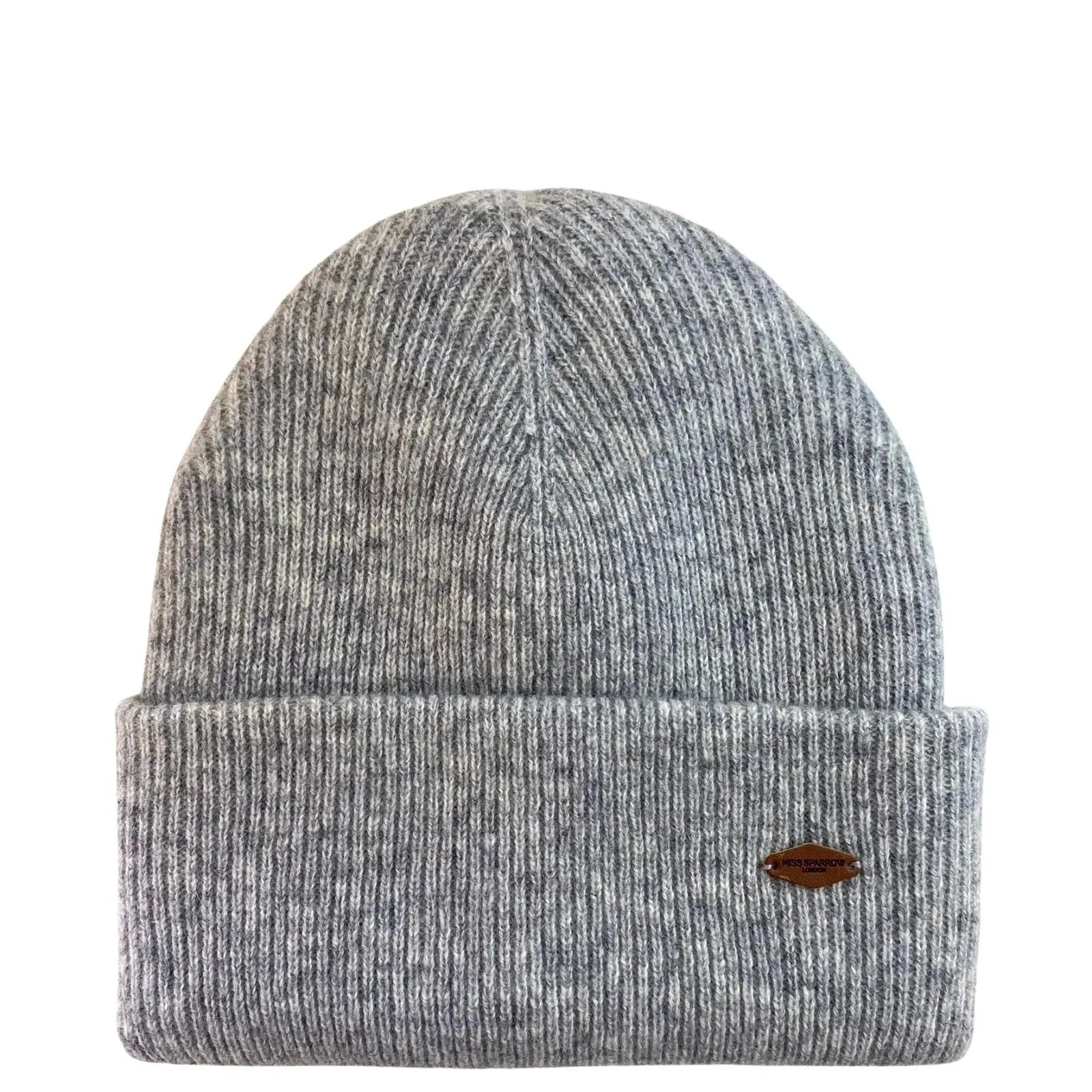 Miss Sparrow Grey Wool Beanie