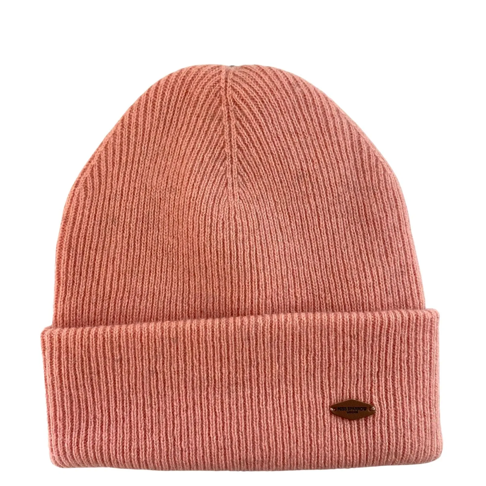 Miss Sparrow Peach Wool Beanie
