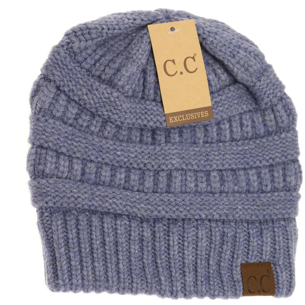 Mixed Soft Yarn CC Beanie