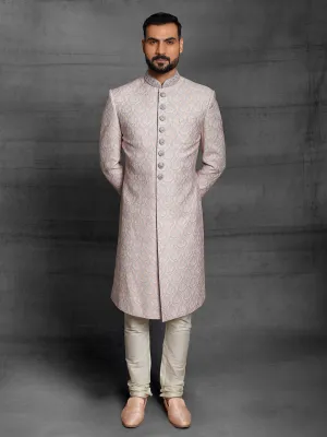Modern Ivory Sherwani for Men