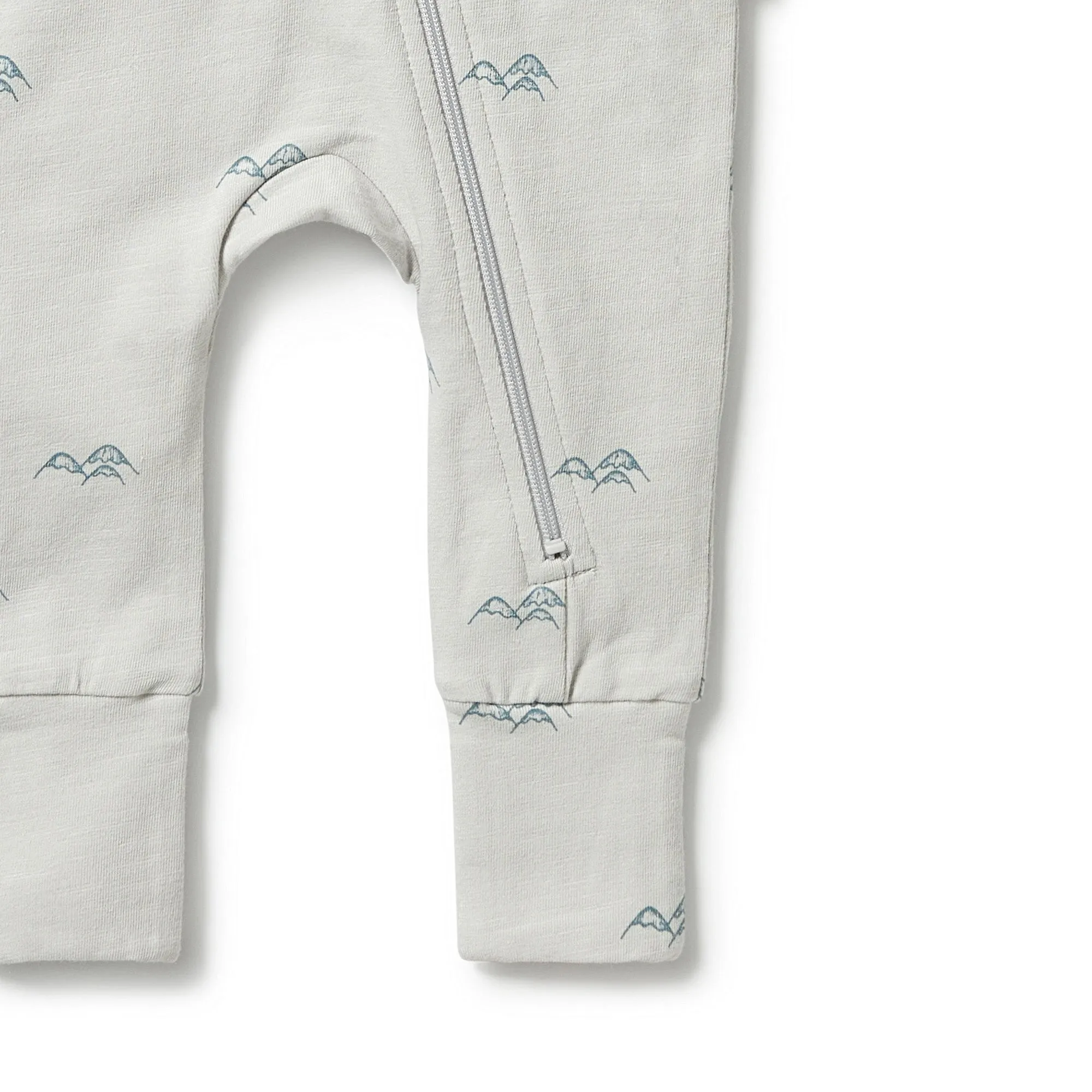 Mountain Top - Organic Zipsuit with Feet