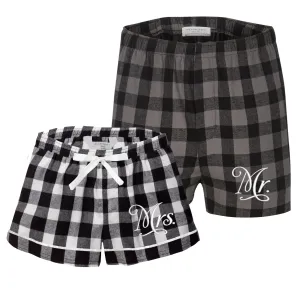Mr. and Mrs. Flannel Boxer Set