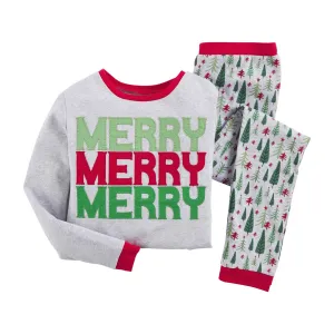 Mud Pie Family Trees Youth Pajama Set