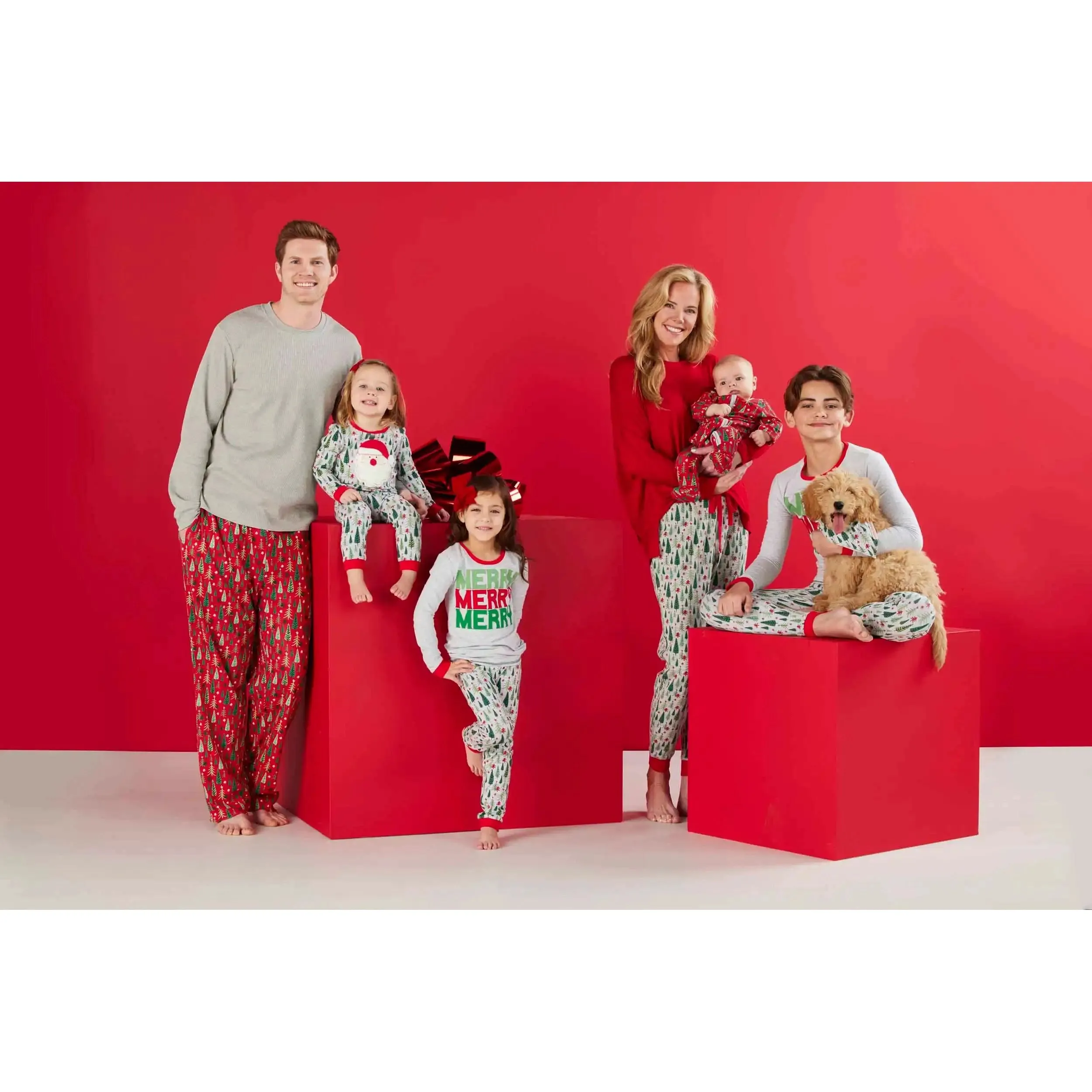 Mud Pie Family Trees Youth Pajama Set
