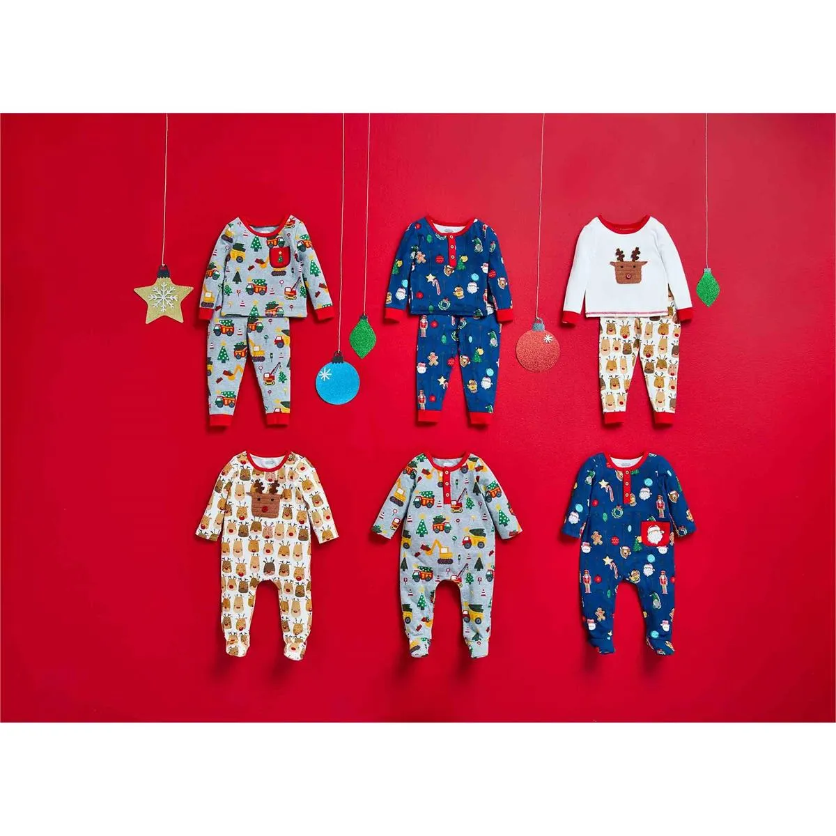 Mud Pie Navy Ornament Pajama Set
