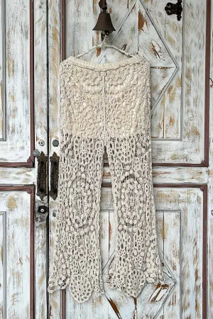 Natural Crochet Straight leg POL pants