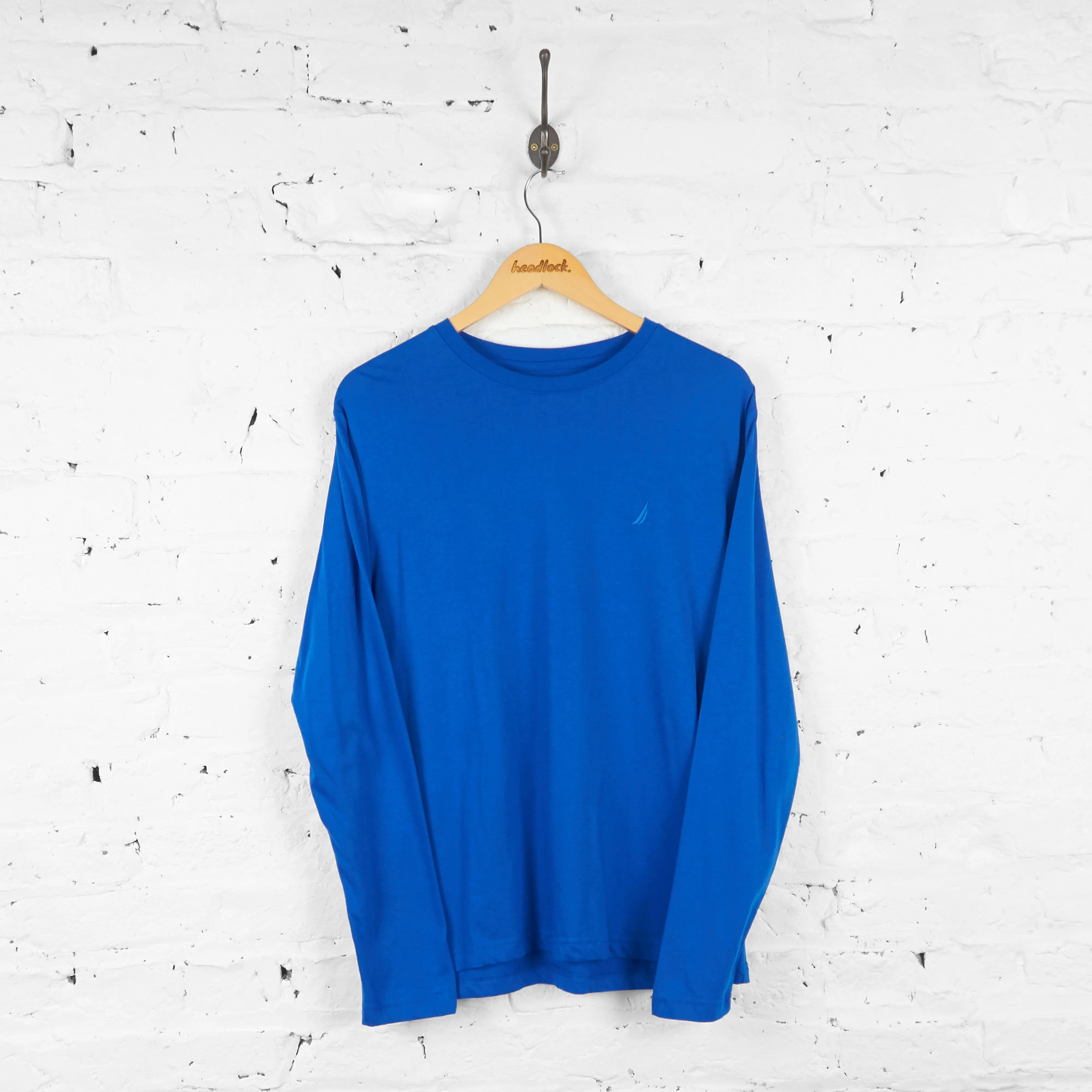 Nautica Long Sleeve T Shirt - Blue - S
