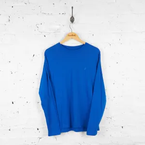 Nautica Long Sleeve T Shirt - Blue - S