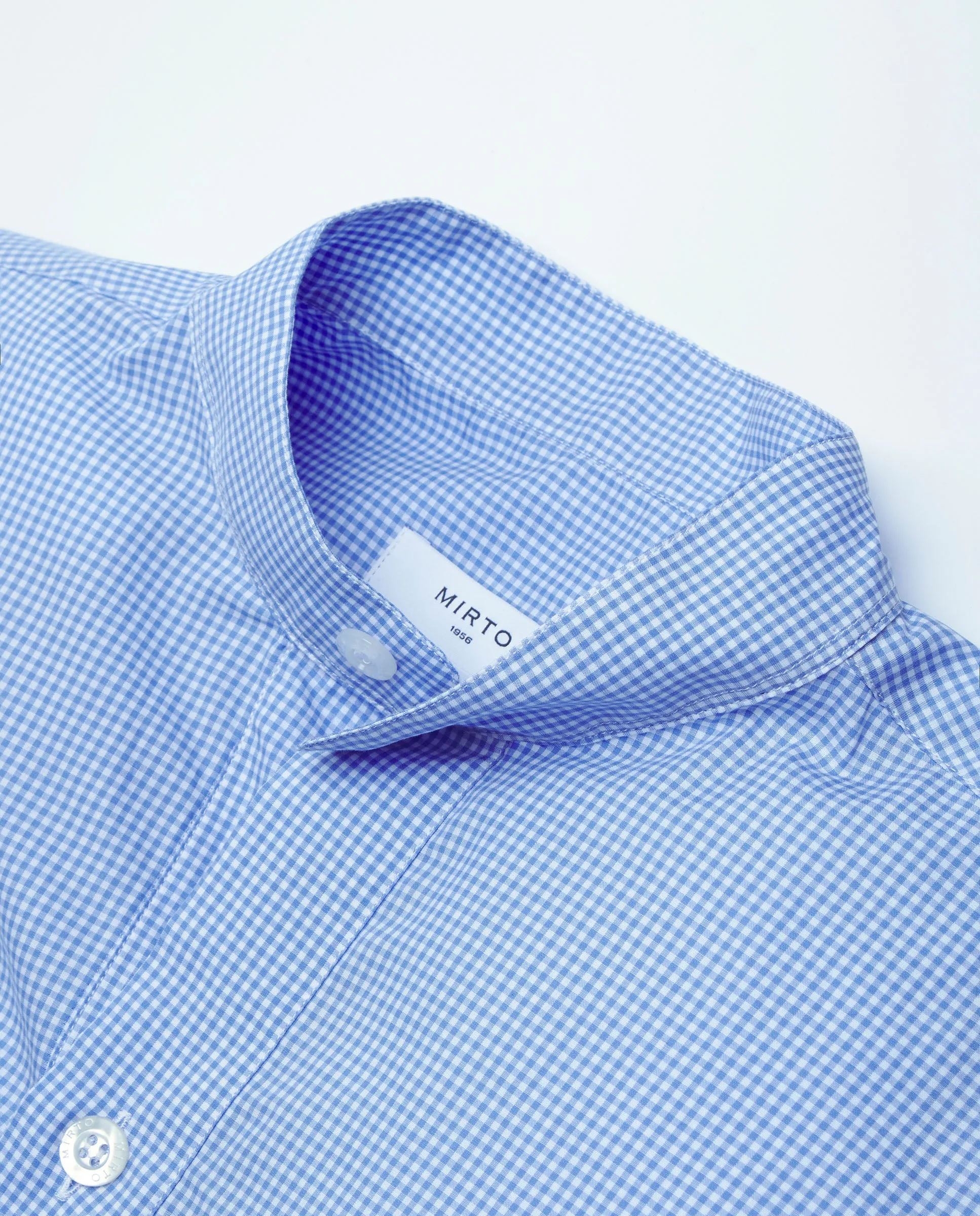 Nightshirt de cuadros blancos y azules