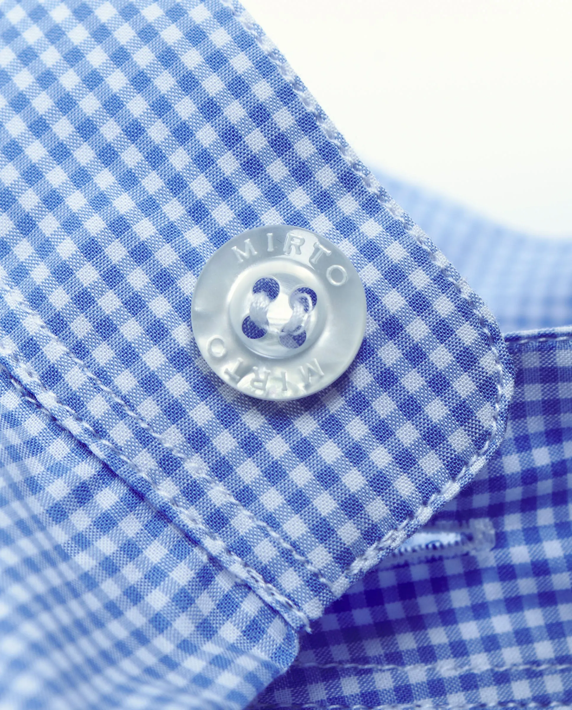 Nightshirt de cuadros blancos y azules