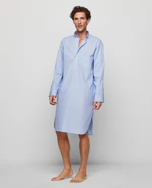Nightshirt de cuadros blancos y azules