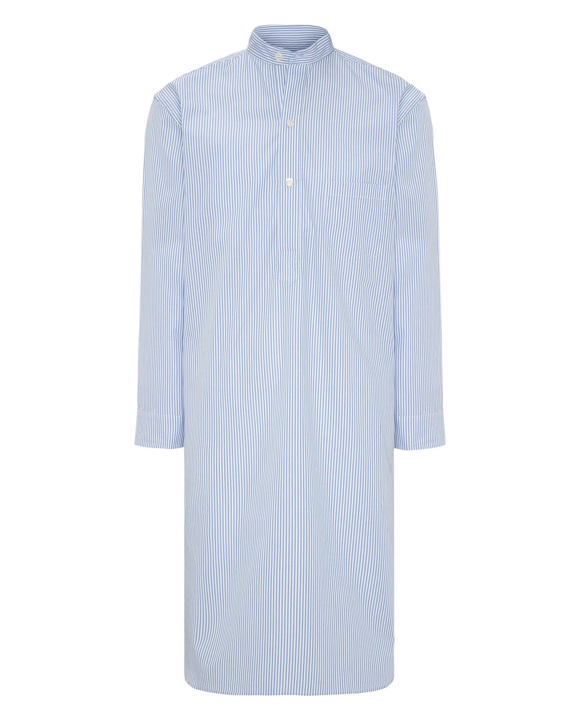 Nightshirt de rayas blancas y azules