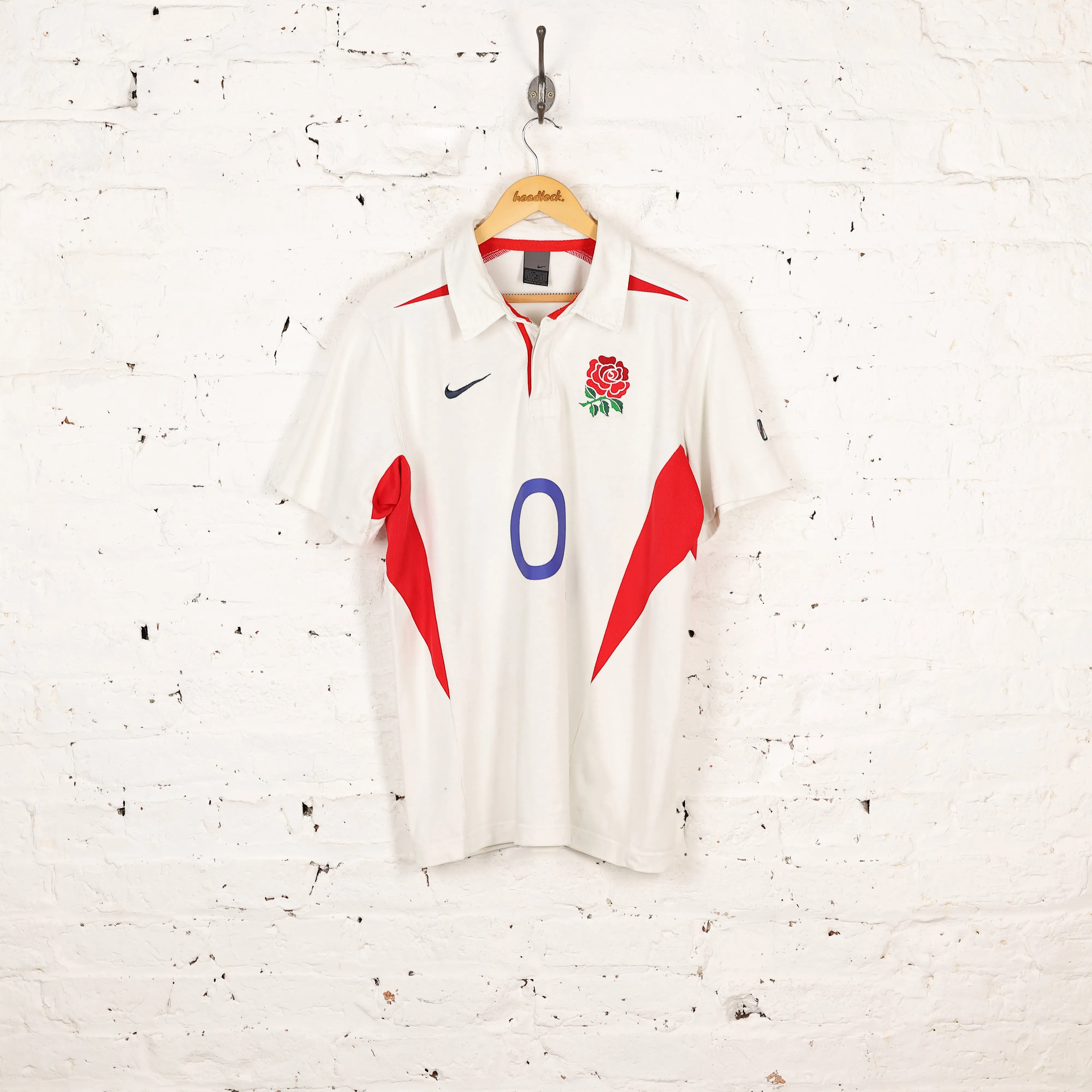 Nike England 2003 Home Rugby Shirt - White - L