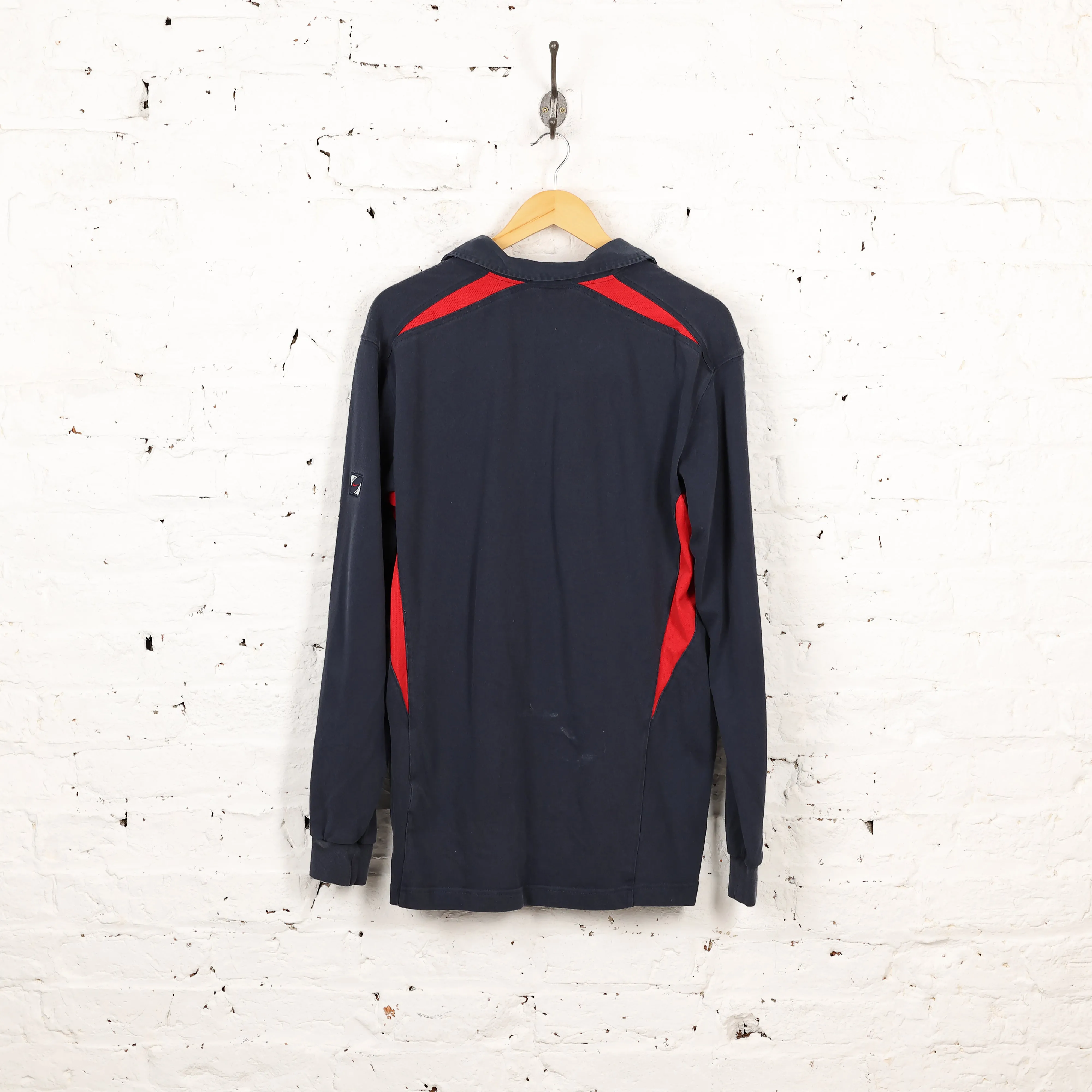 Nike England 2003 Long Sleeve Away Rugby Shirt Navy - XL