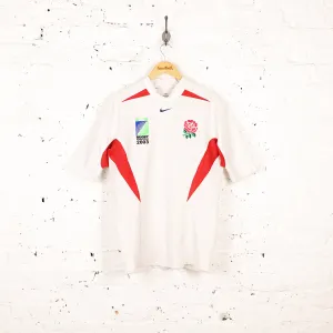 Nike England 2003 Rugby World Cup Player Issue Rugby Shirt - White - XXL