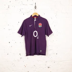 Nike England 2009 Away Rugby Shirt - Purple - L