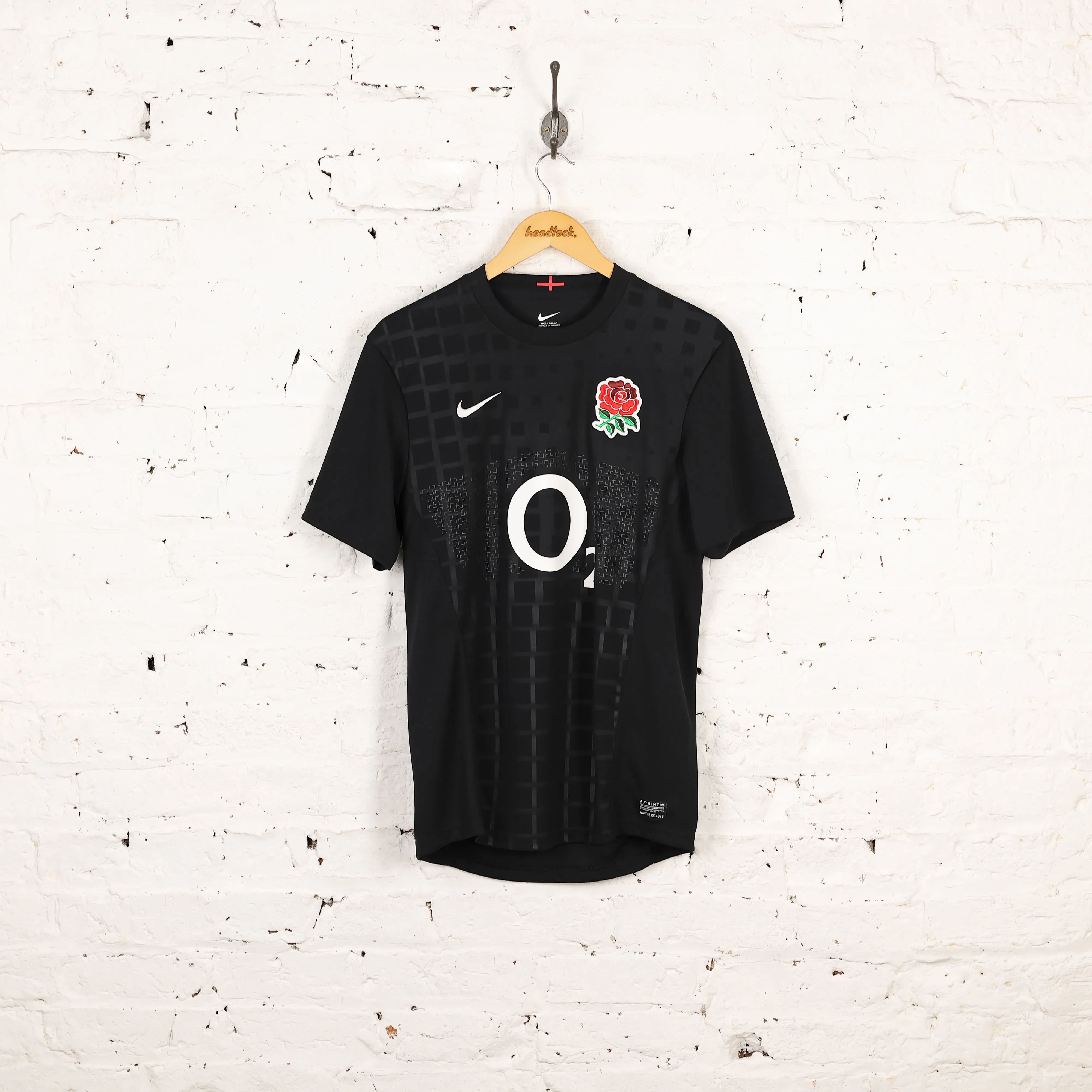 Nike England 2011 Away Rugby Shirt - Black - S