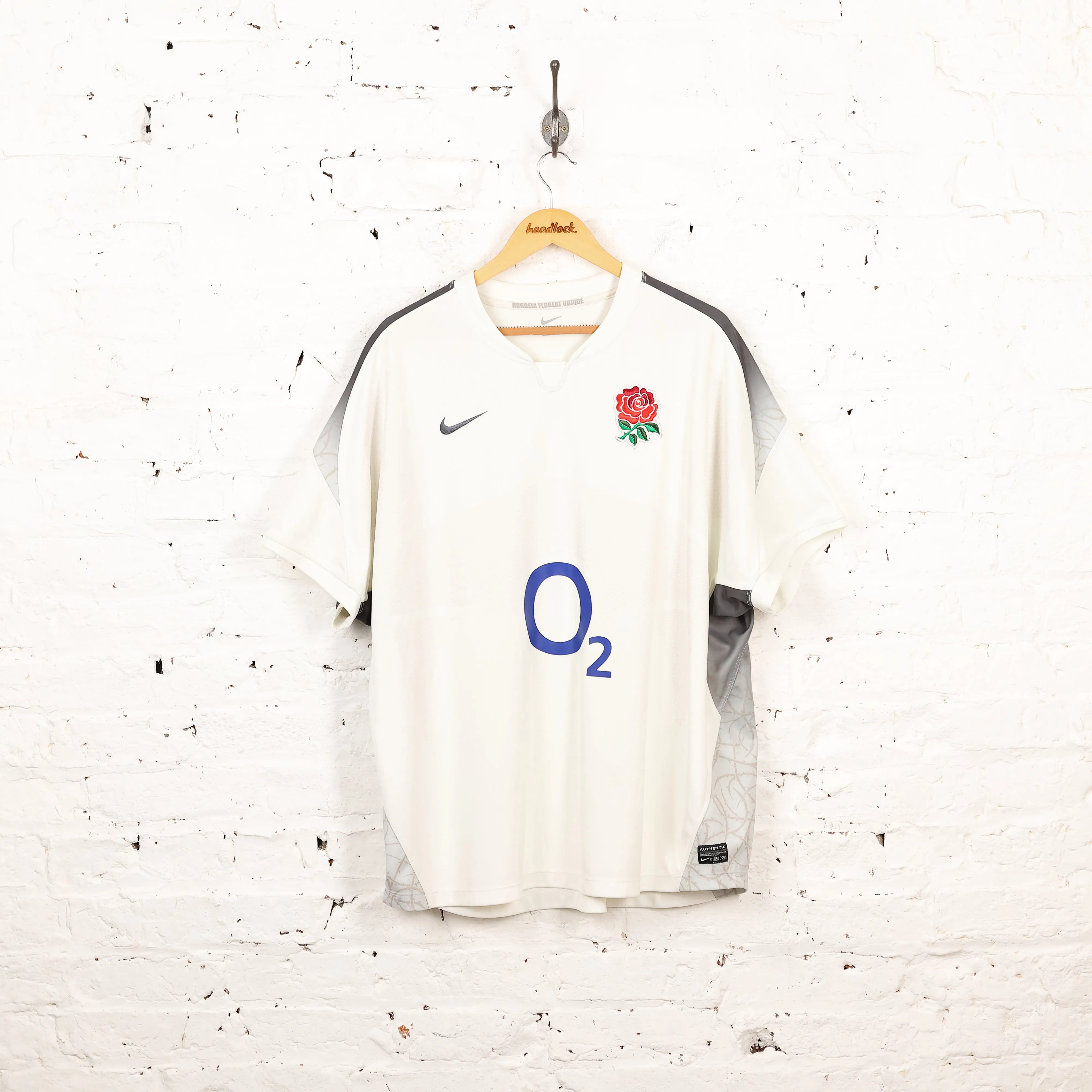 Nike England 2013 Rugby Shirt - White - XXL