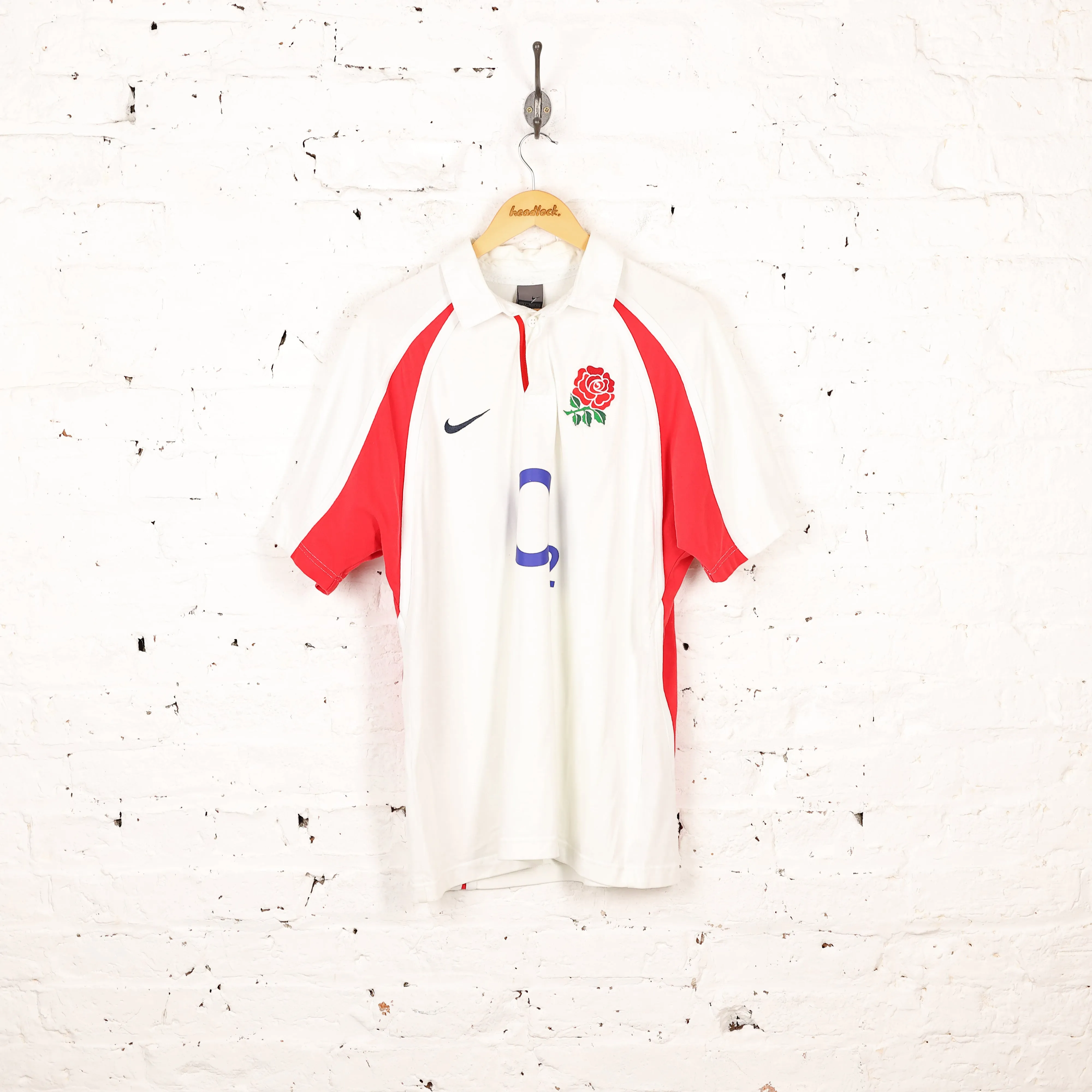 Nike England Home Rugby Shirt - White - L