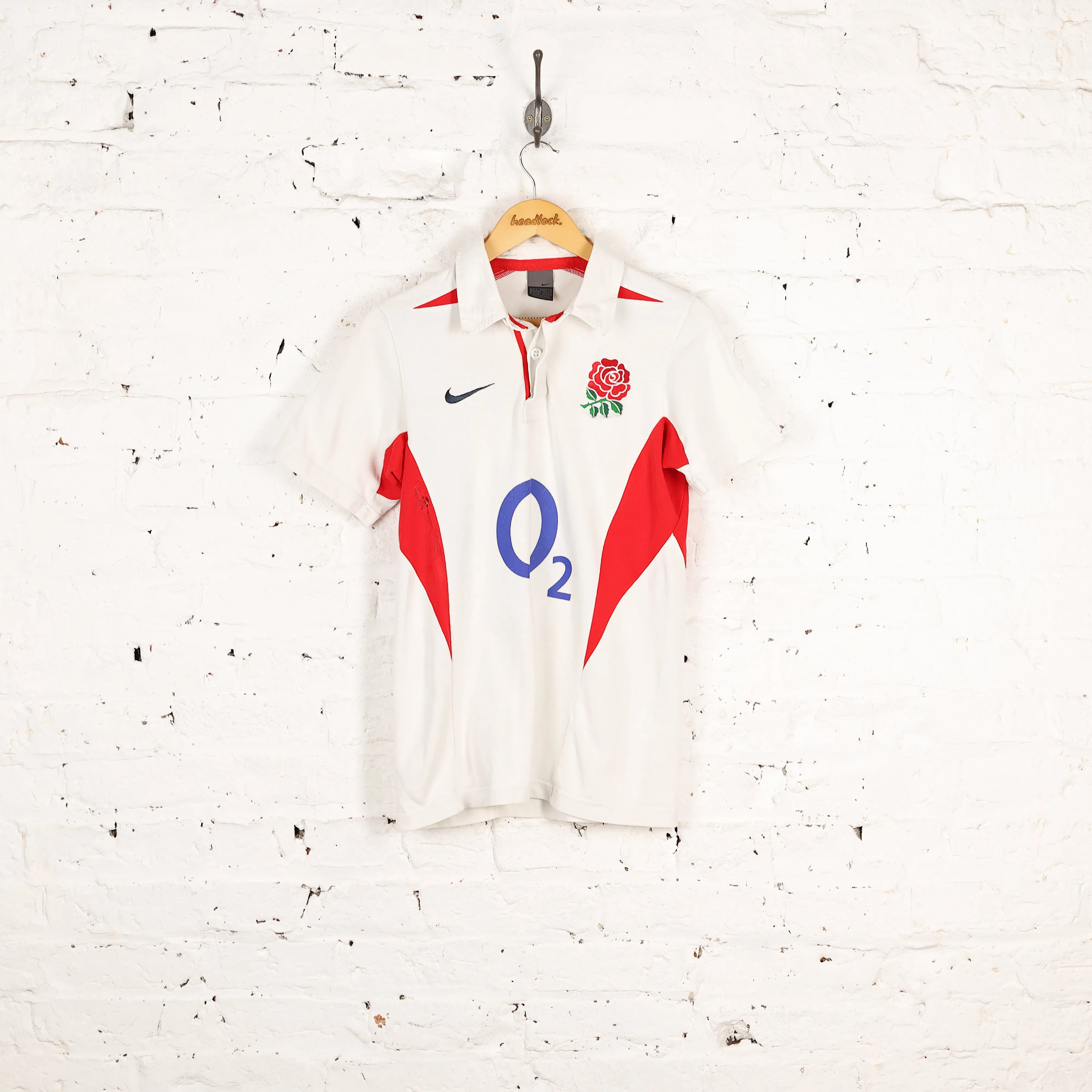Nike England Home Rugby Shirt - White - S