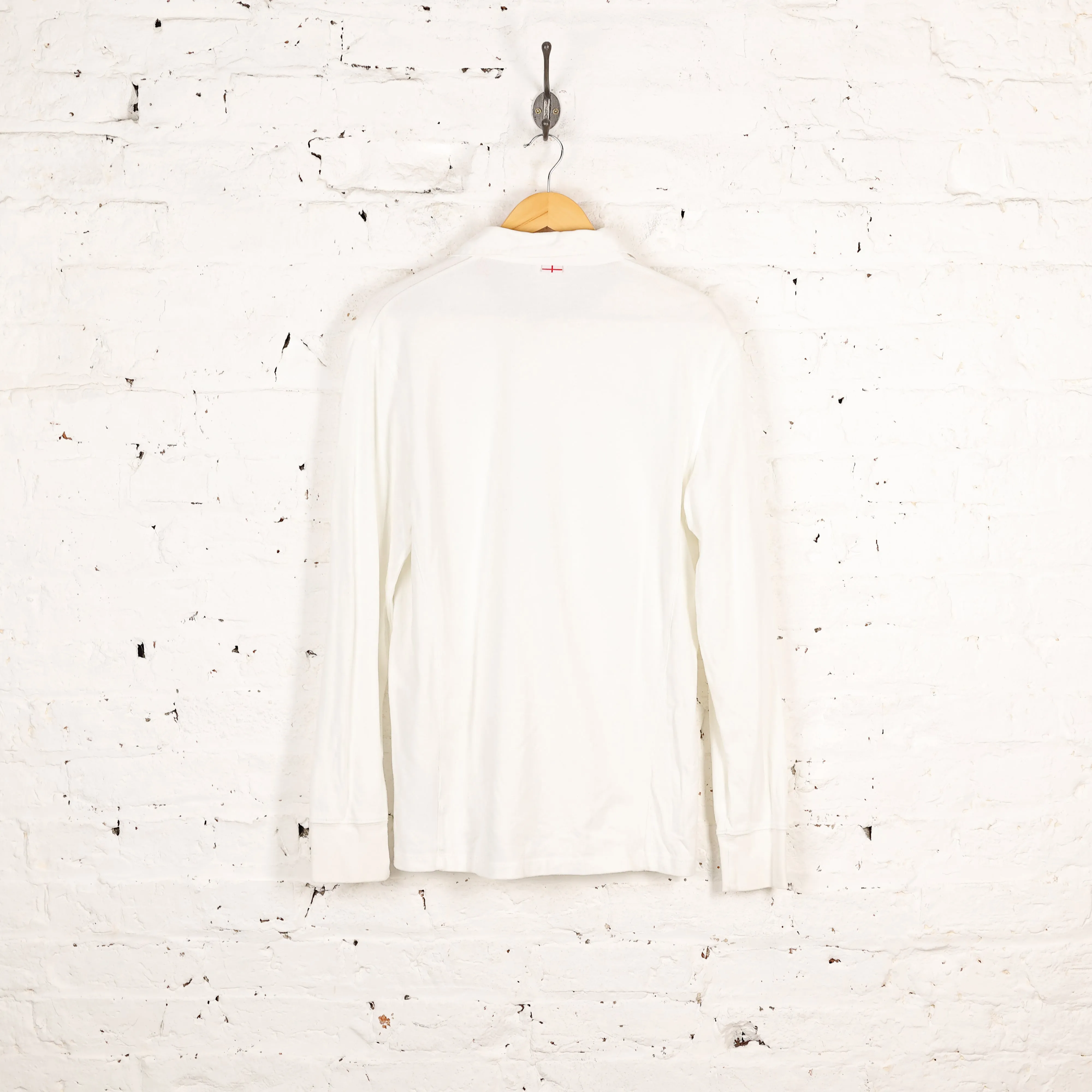 Nike England Long Sleeve Rugby Shirt - White - L