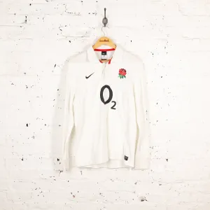 Nike England Long Sleeve Rugby Shirt - White - L