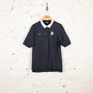 Nike England Rugby Polo Shirt - Black - L