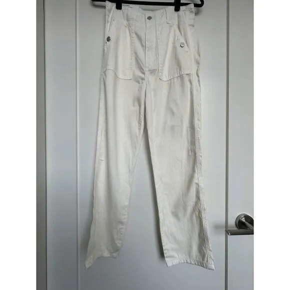 NWT Joe's Jeans Women’s 90's Utility High Rise Straight Pants in Milk Size 26