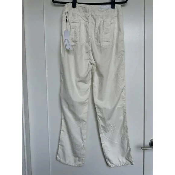 NWT Joe's Jeans Women’s 90's Utility High Rise Straight Pants in Milk Size 26